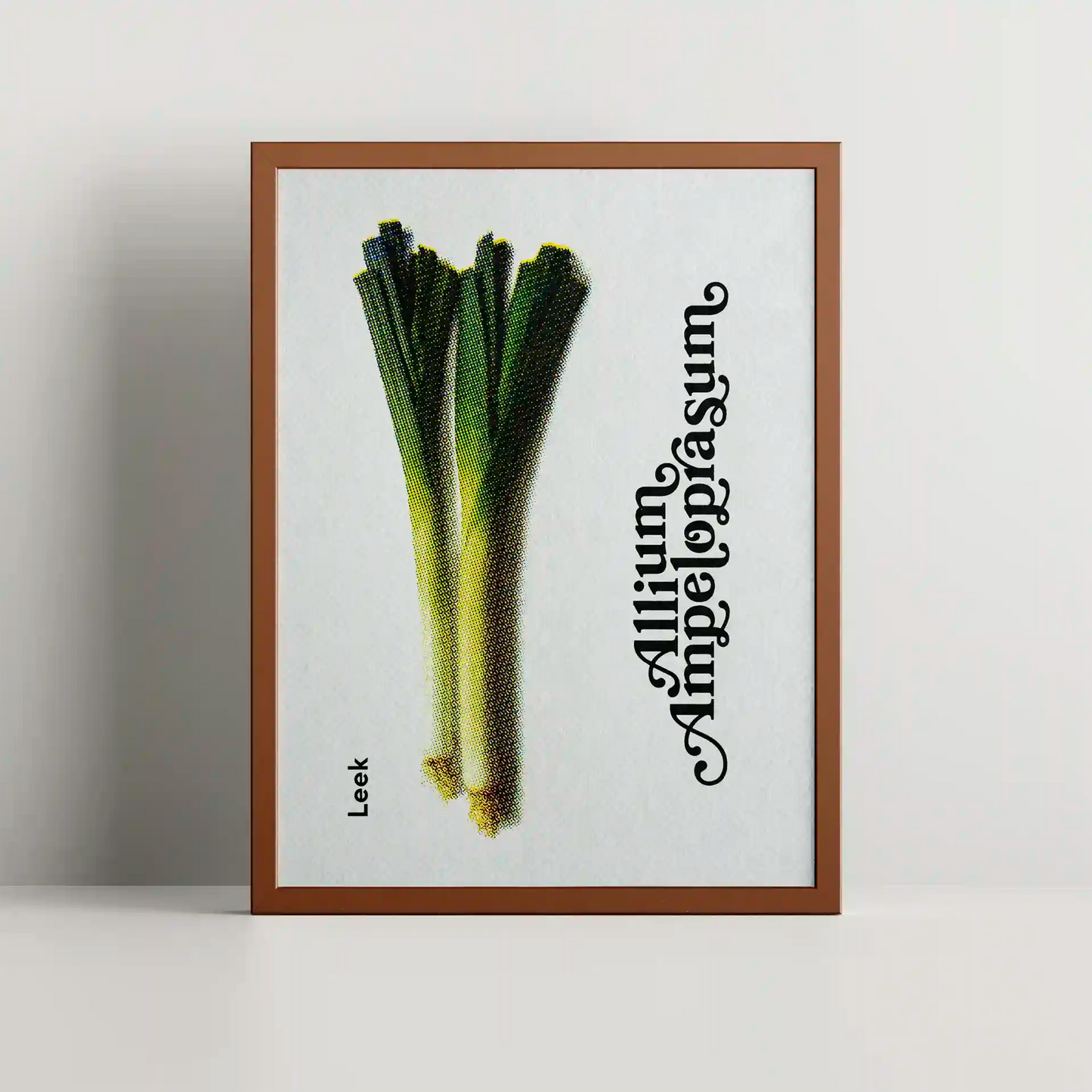 Erntereif: Leckerer Lauch | 15x20cm