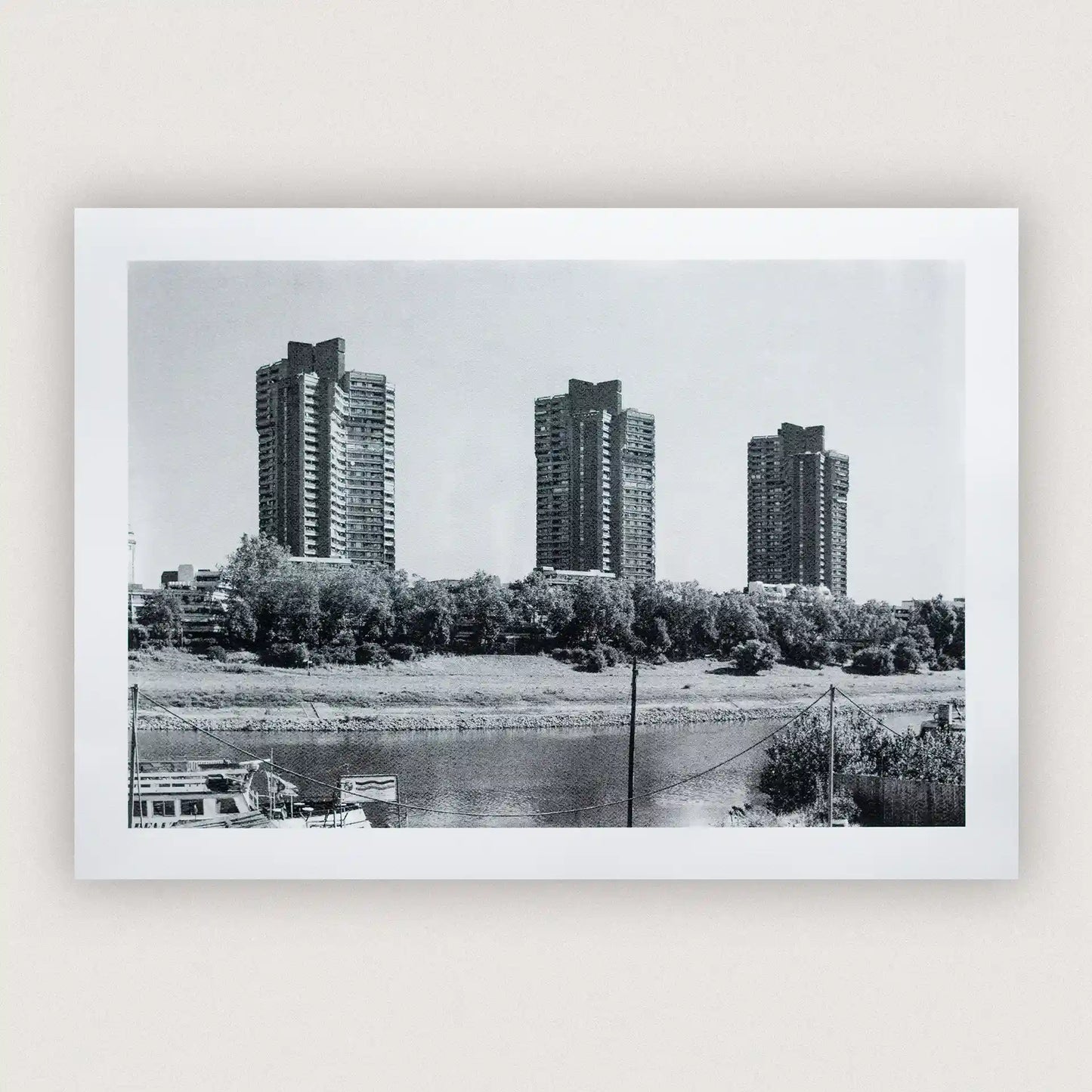 Passierte Plätze: Mannheim Neckarpromenade | 50x70cm
