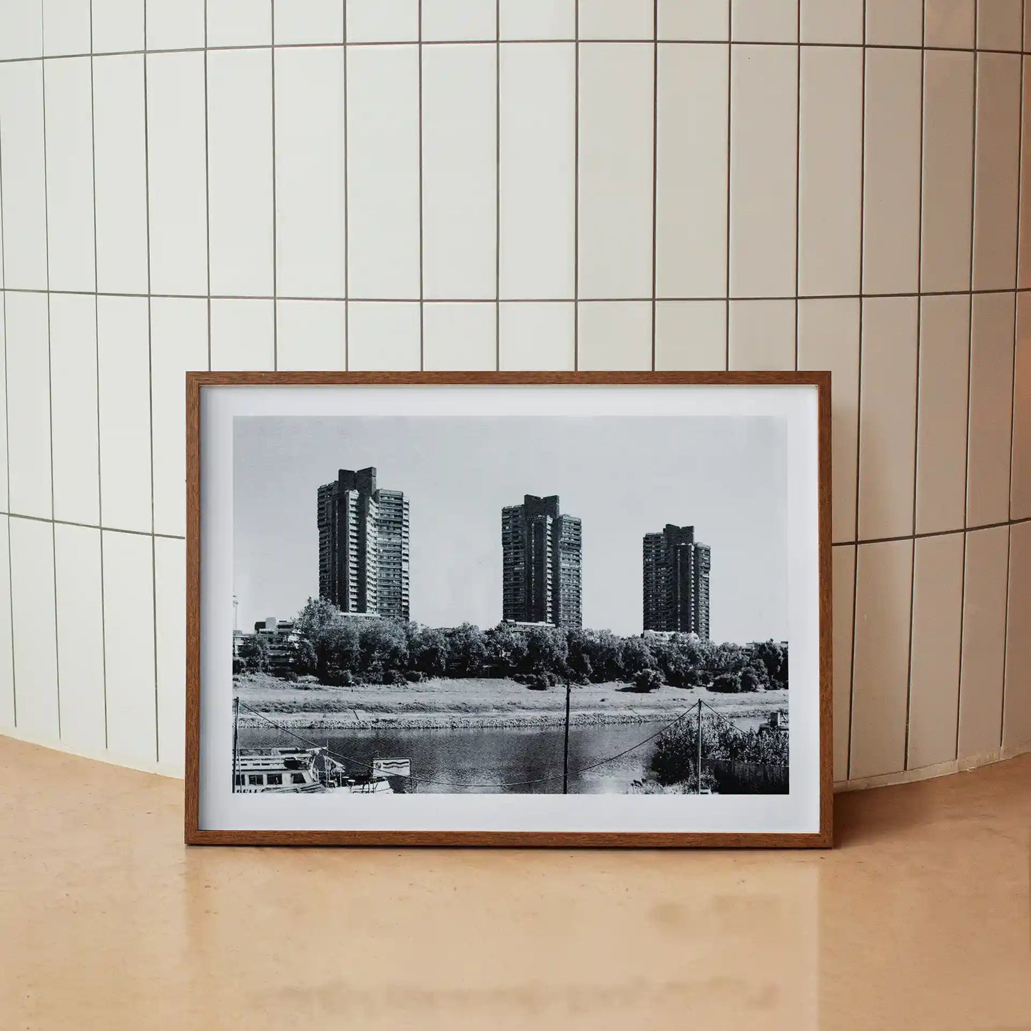 Passierte Plätze: Mannheim Neckarpromenade | 50x70cm
