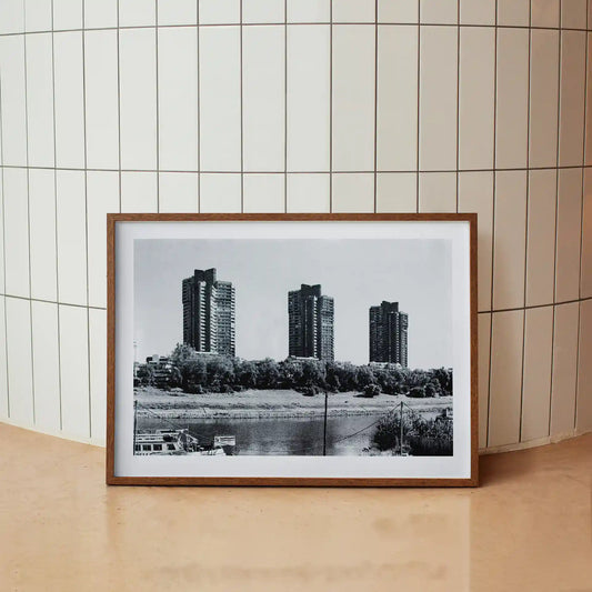 Passierte Plätze: Mannheim Neckarpromenade | 50x70cm